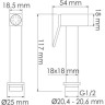 Гигиенический душ WASSERKRAFT A213 с фиксатором