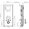 Система инсталляции для унитазов WASSERKRAFT ABENS 20TLT.010.ME.BL.MG03