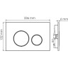 Система инсталляции для унитазов WASSERKRAFT ABENS 20TLT.010.ME.WH.CH02