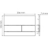 Система инсталляции для унитазов WASSERKRAFT ALLER 10TLT.010.ME.MG04