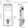 Система инсталляции для унитазов WASSERKRAFT SALM 27TLT.010.ME.WH.PB04