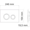 Система инсталляции для унитазов WASSERKRAFT VILS 56TLT.010.ME.PB01