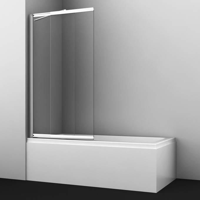 Стеклянная шторка на ванну WASSERKRAFT MAIN 41S02-100 FIXED
